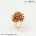 14875 Fashion luxury jewelry 18k gold artificial zircon stone finger rings designs for women